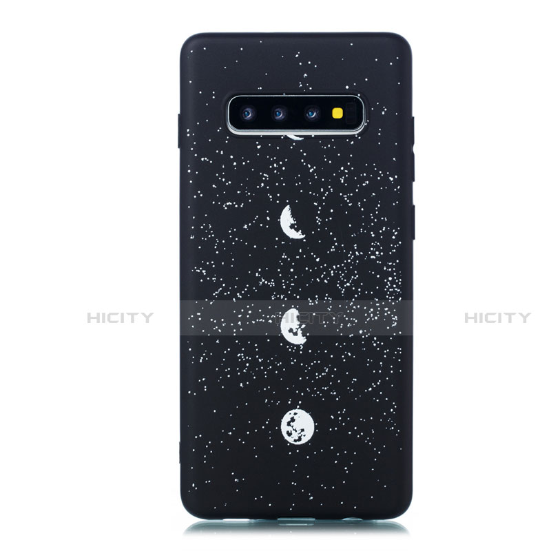 Custodia Silicone Gel Morbida Mistica Luna Stelle Cover per Samsung Galaxy S10 Plus Multicolore