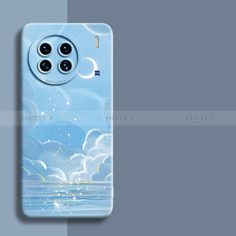 Custodia Silicone Gel Morbida Mistica Luna Stelle Cover per Vivo X90 Pro+ Plus 5G