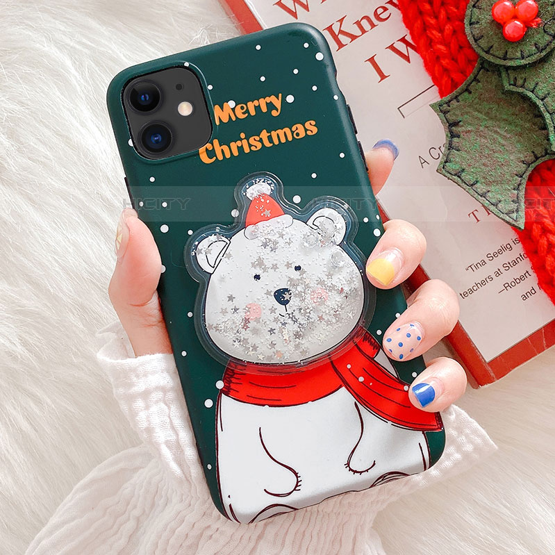 Custodia Silicone Gel Morbida Natale Cover C01 per Apple iPhone 11