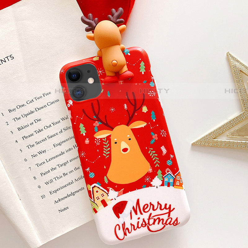 Custodia Silicone Gel Morbida Natale Cover C03 per Apple iPhone 11