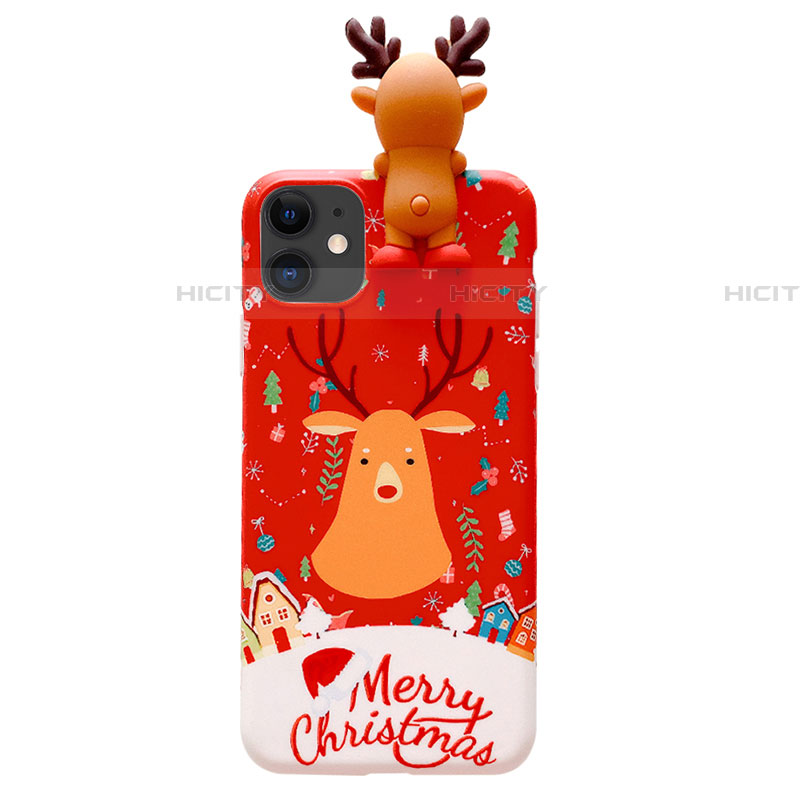 Custodia Silicone Gel Morbida Natale Cover C03 per Apple iPhone 11