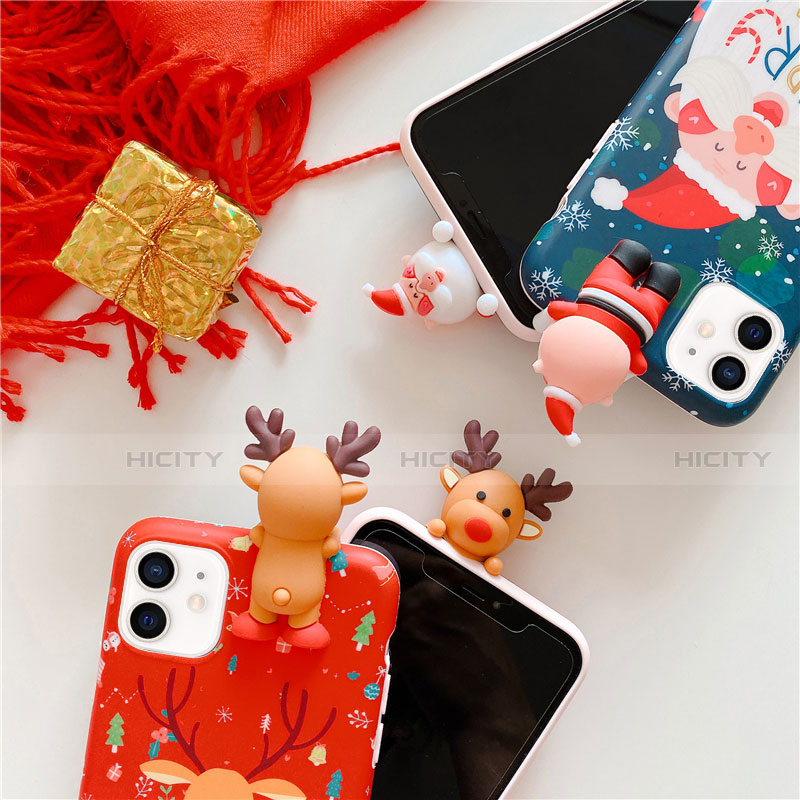 Custodia Silicone Gel Morbida Natale Cover S01 per Apple iPhone 12 Mini