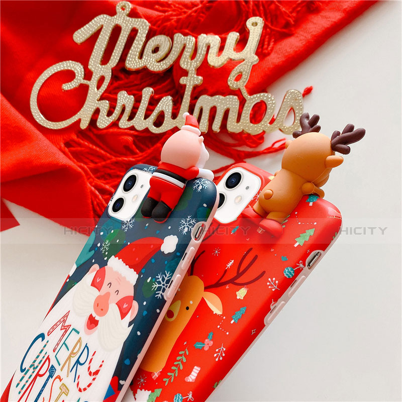 Custodia Silicone Gel Morbida Natale Cover S01 per Apple iPhone 12 Mini