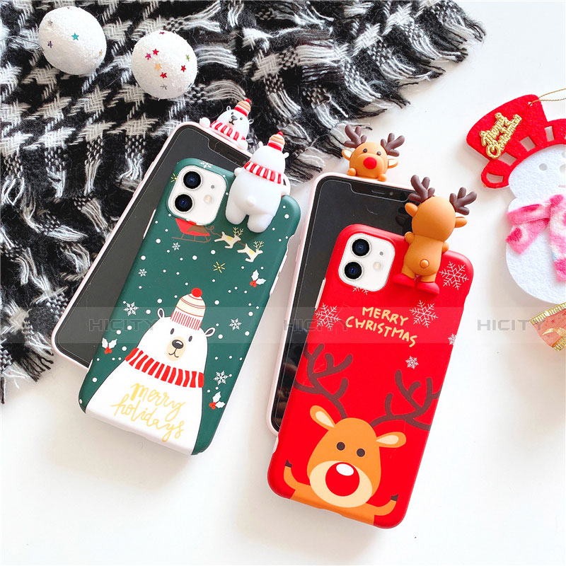 Custodia Silicone Gel Morbida Natale Cover S02 per Apple iPhone 12