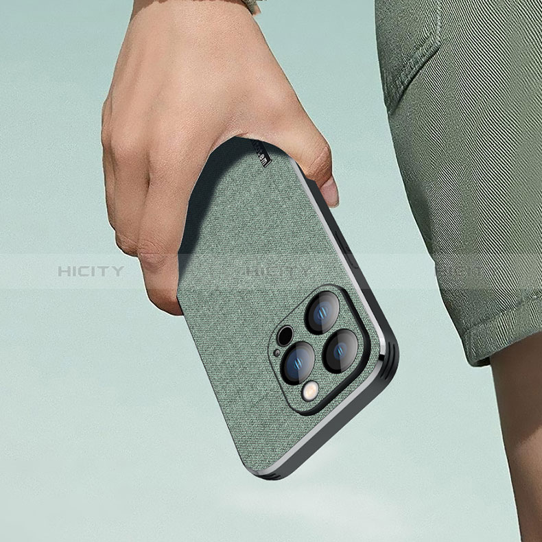 Custodia Silicone In stoffa Ultra Sottile Morbida Cover AT1 per Apple iPhone 15 Pro Max