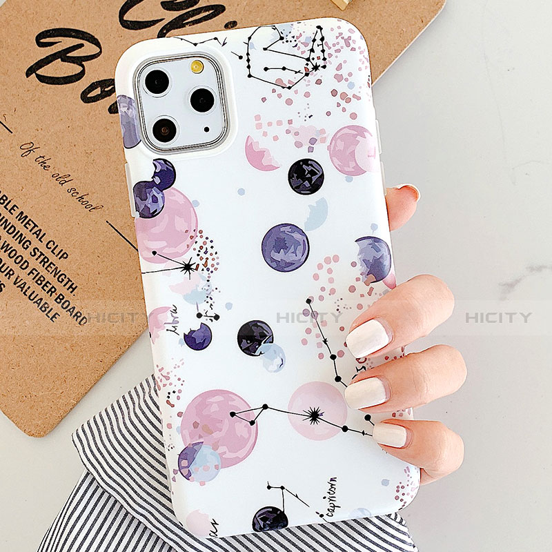 Custodia Silicone Laterale Fantasia Modello Specchio Cover per Apple iPhone 11 Pro Multicolore