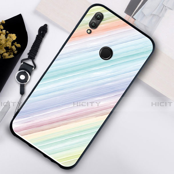 Custodia Silicone Laterale Fantasia Modello Specchio Cover S02 per Huawei Honor 10 Lite Multicolore