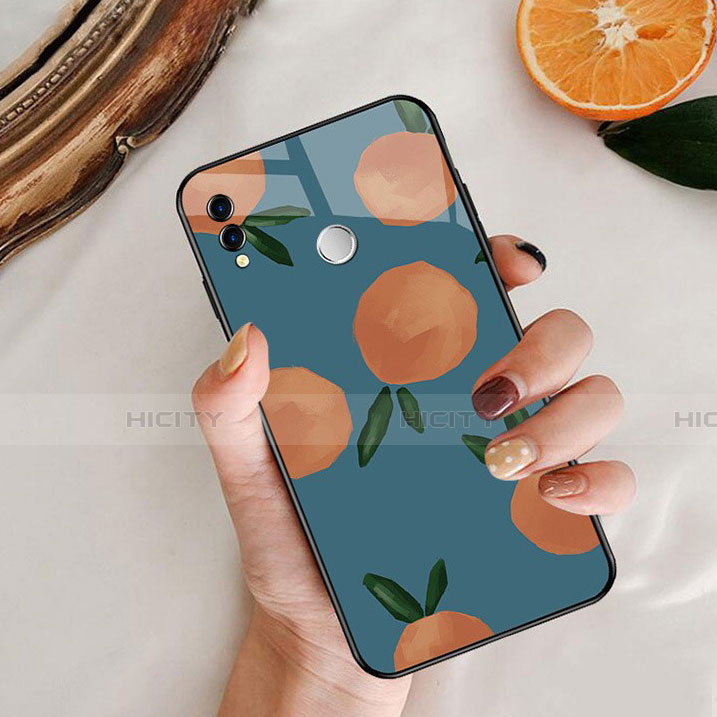 Custodia Silicone Laterale Frutta Specchio Cover per Huawei Honor View 10 Lite Blu