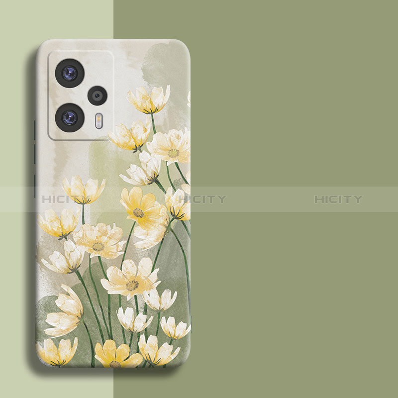 Custodia Silicone Morbida Fiori per Xiaomi Redmi Note 12 Turbo 5G