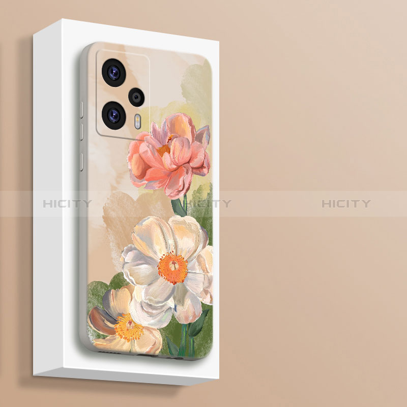 Custodia Silicone Morbida Fiori per Xiaomi Redmi Note 12 Turbo 5G