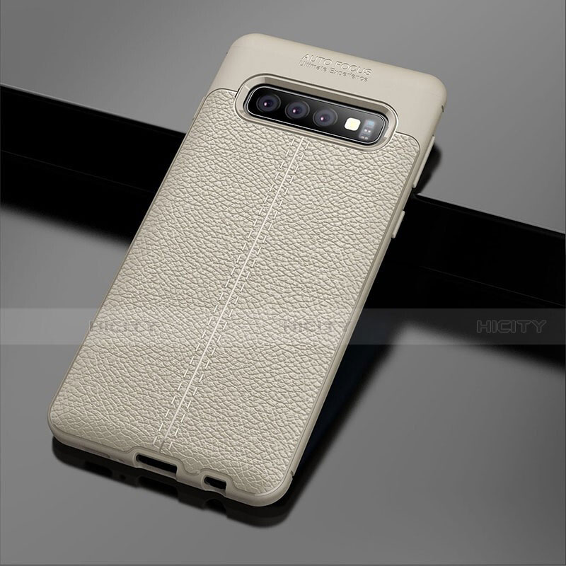 Custodia Silicone Morbida In Pelle Cover A02 per Samsung Galaxy S10