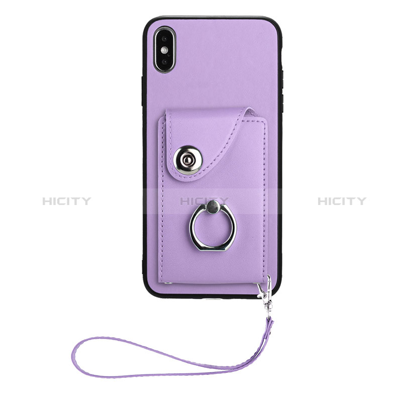 Custodia Silicone Morbida In Pelle Cover BF1 per Apple iPhone Xs