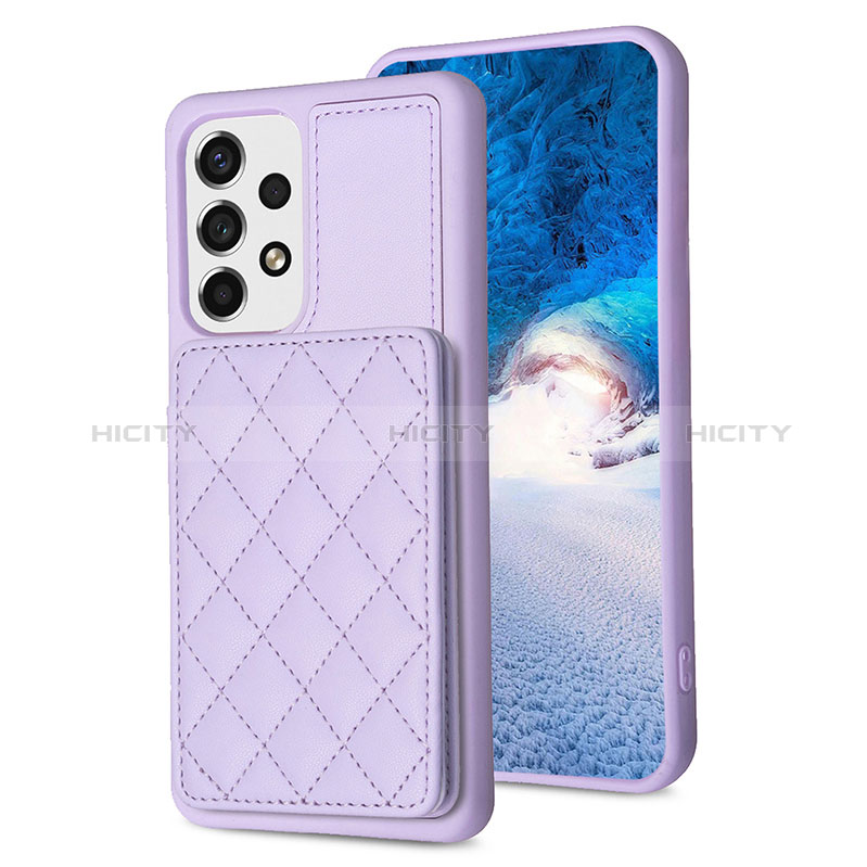 Custodia Silicone Morbida In Pelle Cover BF1 per Samsung Galaxy A13 4G Lavanda