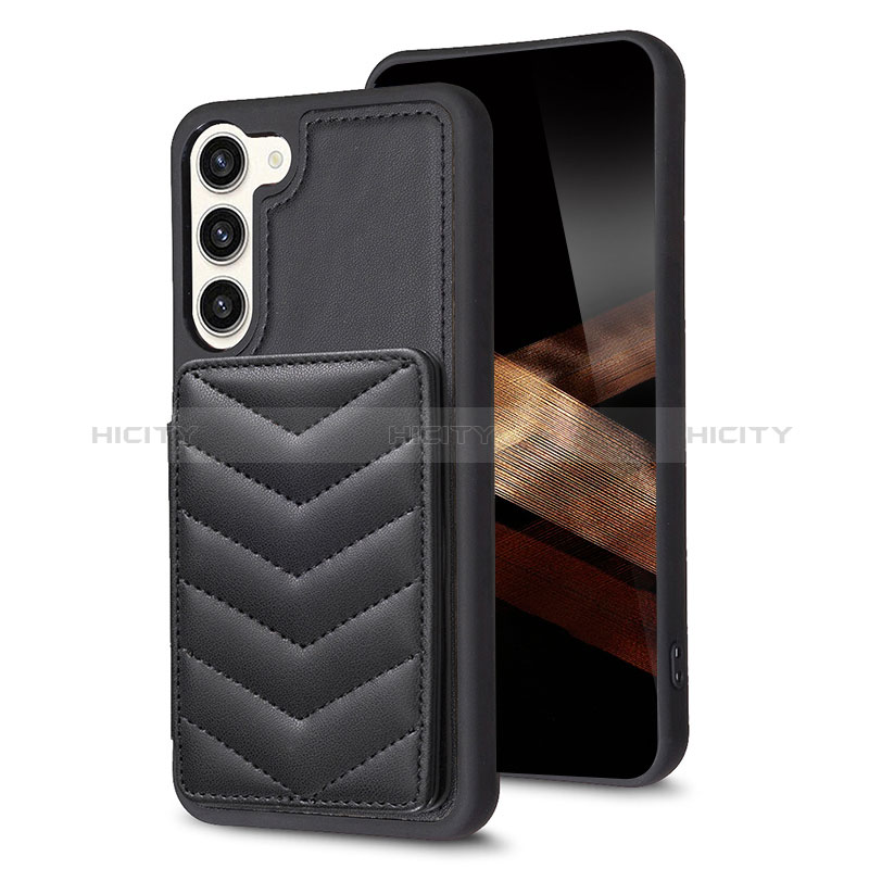 Custodia Silicone Morbida In Pelle Cover BF1 per Samsung Galaxy S25 5G Nero