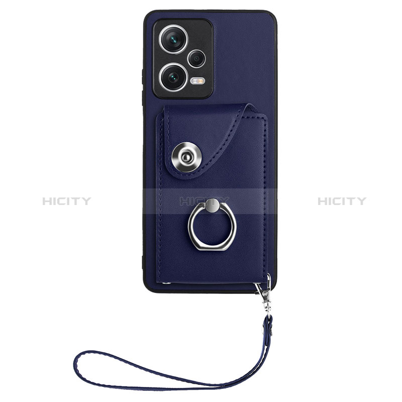 Custodia Silicone Morbida In Pelle Cover BF1 per Xiaomi Poco X5 5G Blu