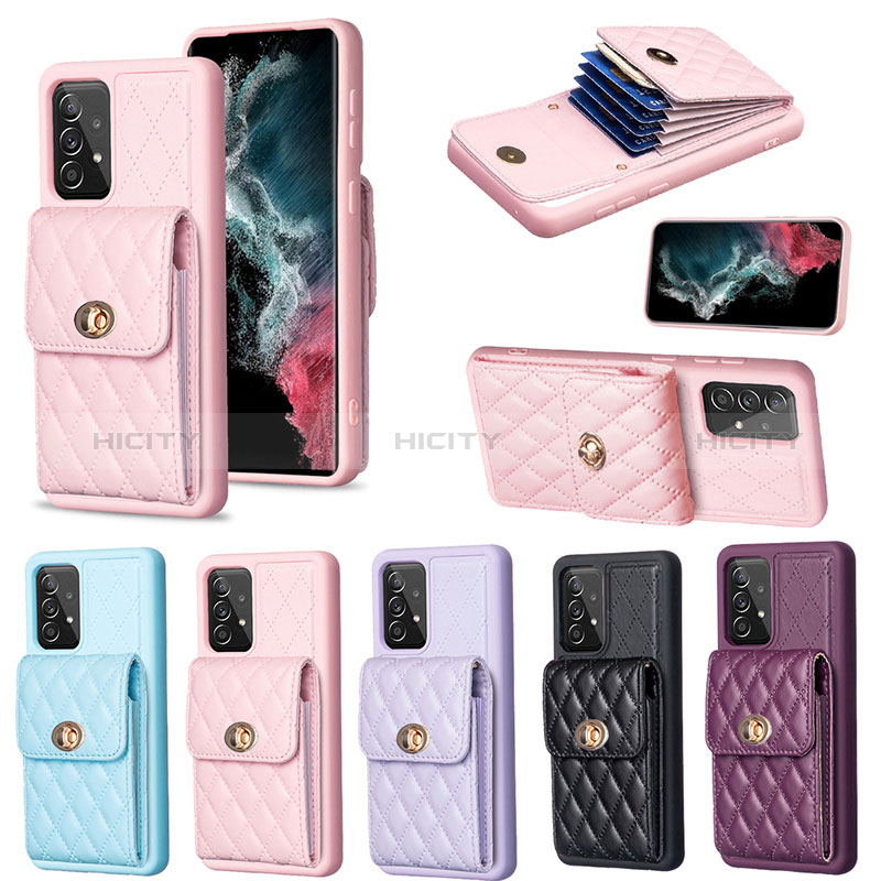 Custodia Silicone Morbida In Pelle Cover BF5 per Samsung Galaxy A52 5G