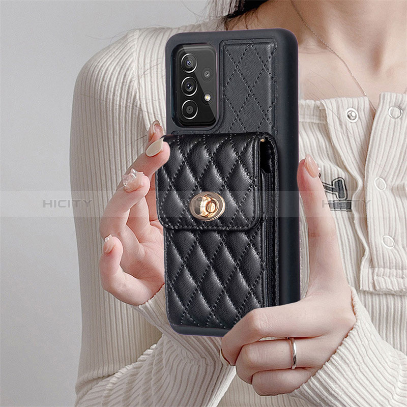 Custodia Silicone Morbida In Pelle Cover BF5 per Samsung Galaxy A52s 5G