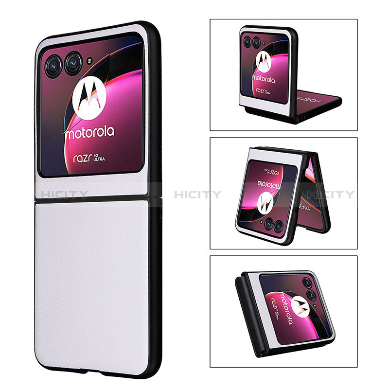 Custodia Silicone Morbida In Pelle Cover BY3 per Motorola Moto Razr 40 Ultra 5G