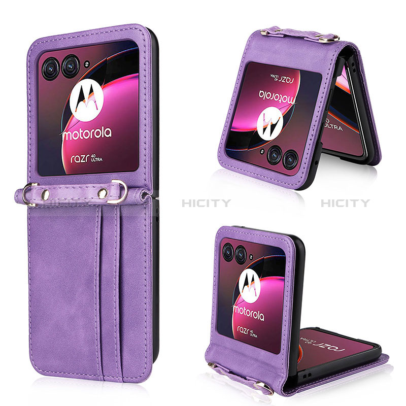 Custodia Silicone Morbida In Pelle Cover BY5 per Motorola Moto Razr 40 Ultra 5G