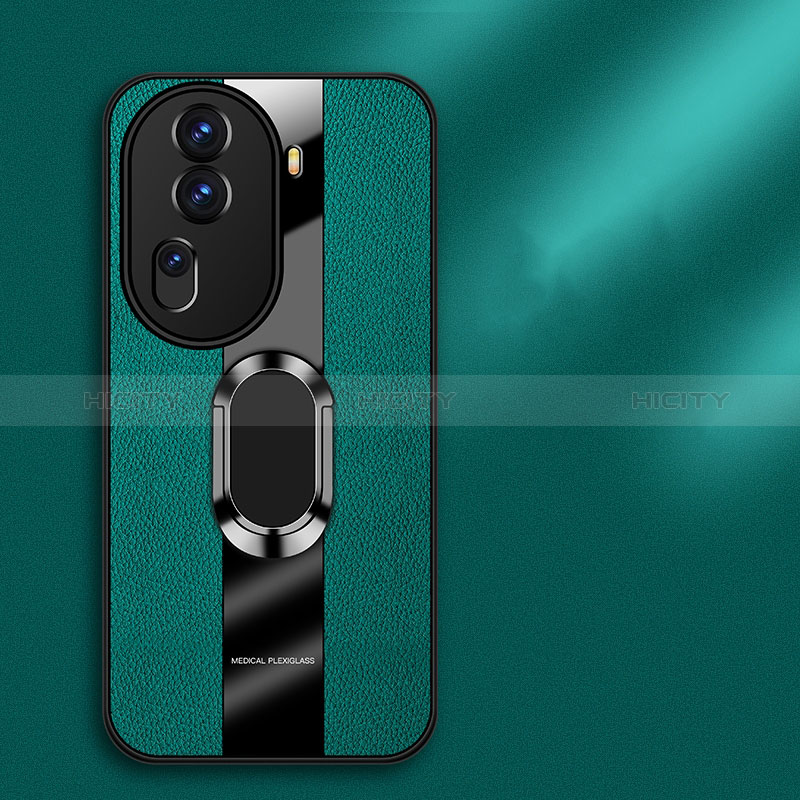 Custodia Silicone Morbida In Pelle Cover con Magnetico Anello Supporto PB1 per Oppo Reno11 Pro 5G