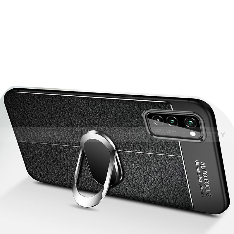Custodia Silicone Morbida In Pelle Cover con Magnetico Anello Supporto per Huawei Honor V30 Pro 5G