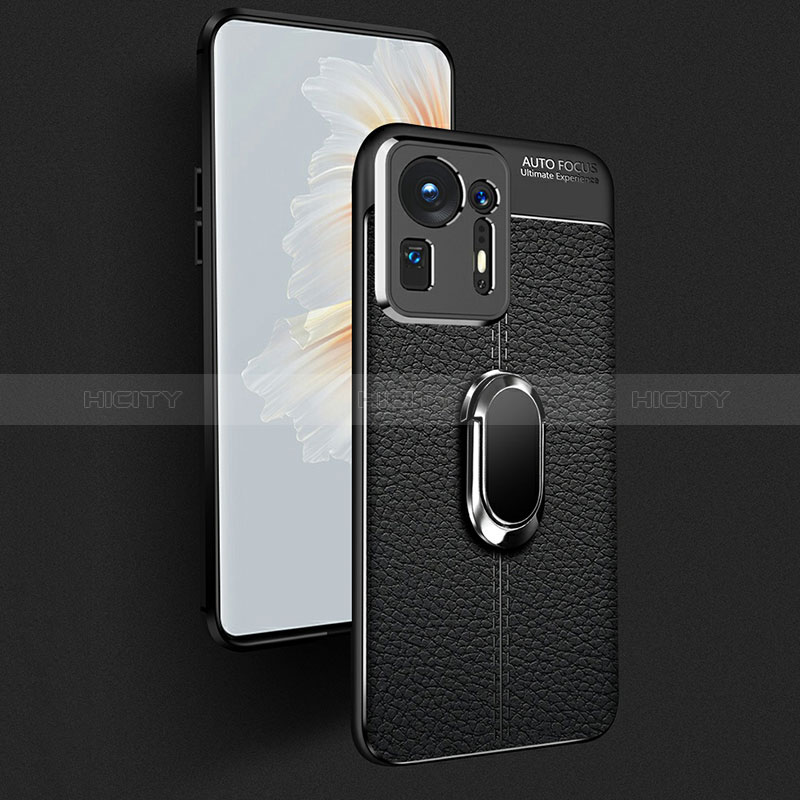 Custodia Silicone Morbida In Pelle Cover con Magnetico Anello Supporto per Xiaomi Mi Mix 4 5G