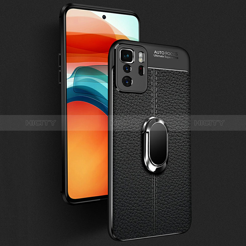 Custodia Silicone Morbida In Pelle Cover con Magnetico Anello Supporto per Xiaomi Poco X3 GT 5G