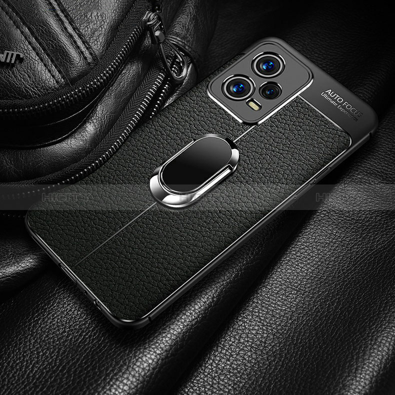 Custodia Silicone Morbida In Pelle Cover con Magnetico Anello Supporto per Xiaomi Redmi Note 12 Explorer