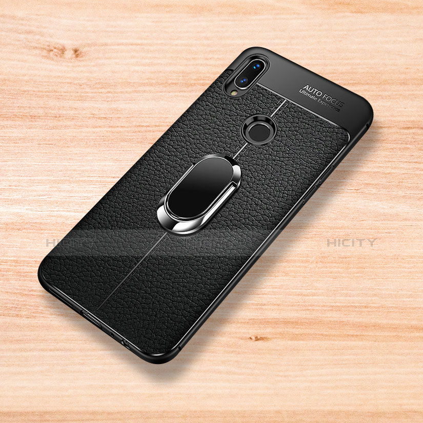 Custodia Silicone Morbida In Pelle Cover con Magnetico Anello Supporto per Xiaomi Redmi Note 7