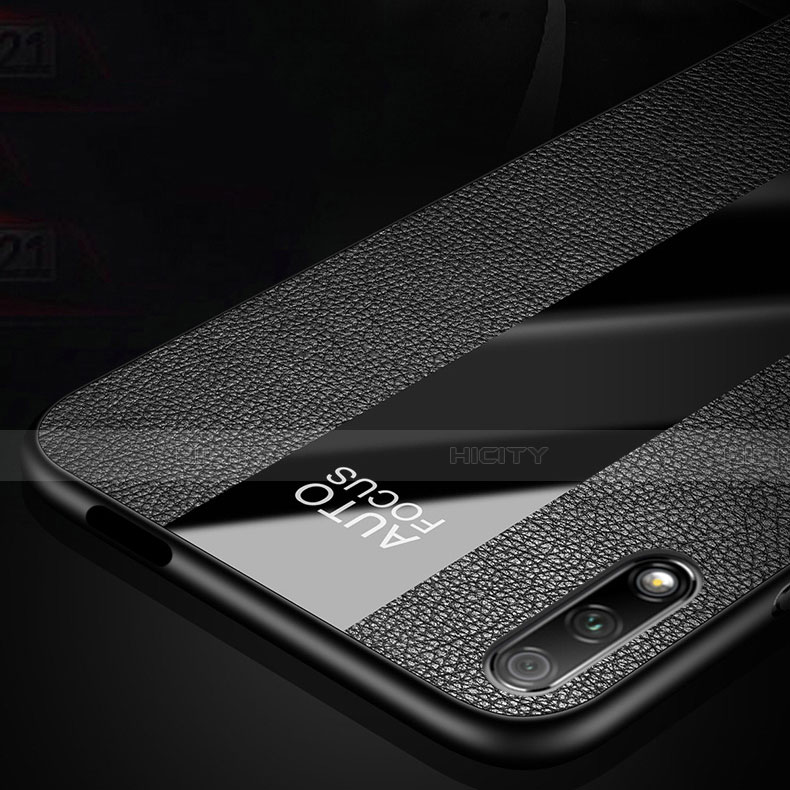 Custodia Silicone Morbida In Pelle Cover con Magnetico Anello Supporto S01 per Huawei P Smart Z (2019)