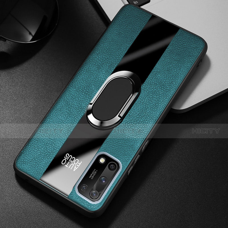 Custodia Silicone Morbida In Pelle Cover con Magnetico Anello Supporto S01 per Oppo K7x 5G