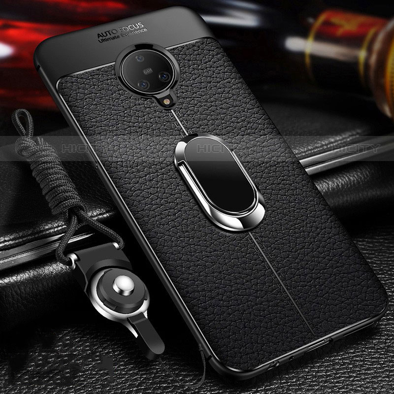 Custodia Silicone Morbida In Pelle Cover con Magnetico Anello Supporto S01 per Vivo Nex 3S