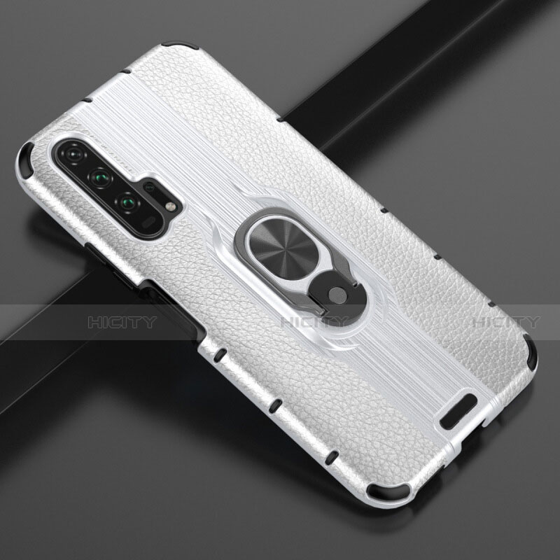 Custodia Silicone Morbida In Pelle Cover con Magnetico Anello Supporto T03 per Huawei Honor 20 Pro