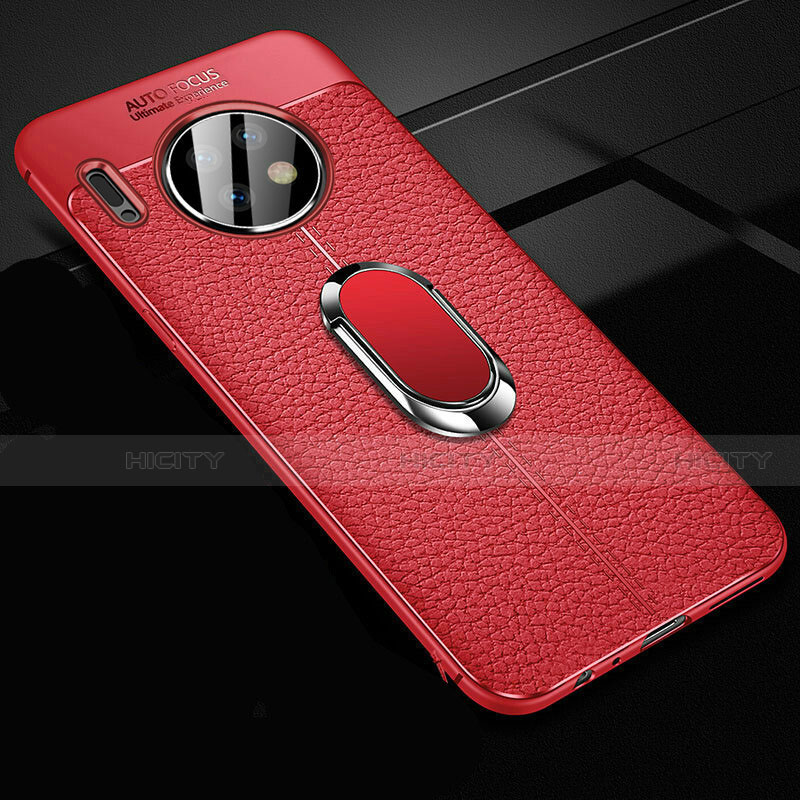 Custodia Silicone Morbida In Pelle Cover con Magnetico Anello Supporto Z02 per Huawei Mate 30 5G