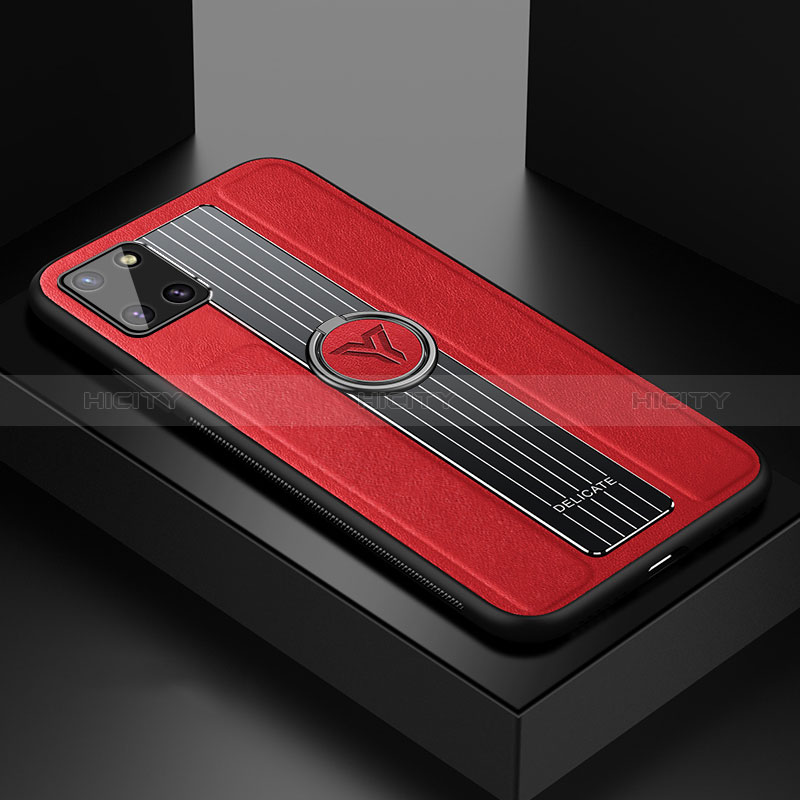 Custodia Silicone Morbida In Pelle Cover con Magnetico FL1 per Samsung Galaxy M60s Rosso