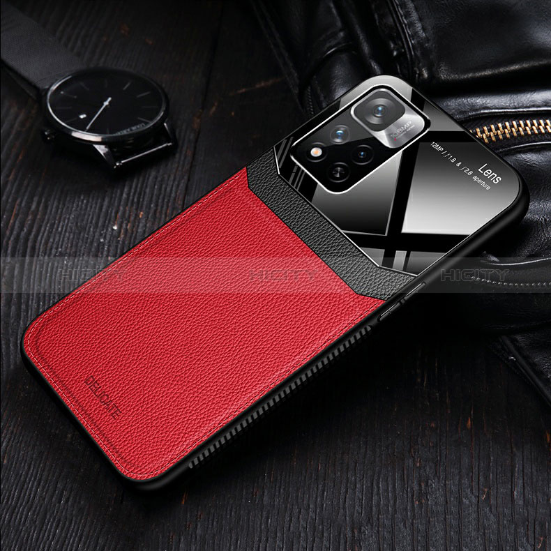 Custodia Silicone Morbida In Pelle Cover con Magnetico FL2 per Xiaomi Mi 11i 5G (2022)