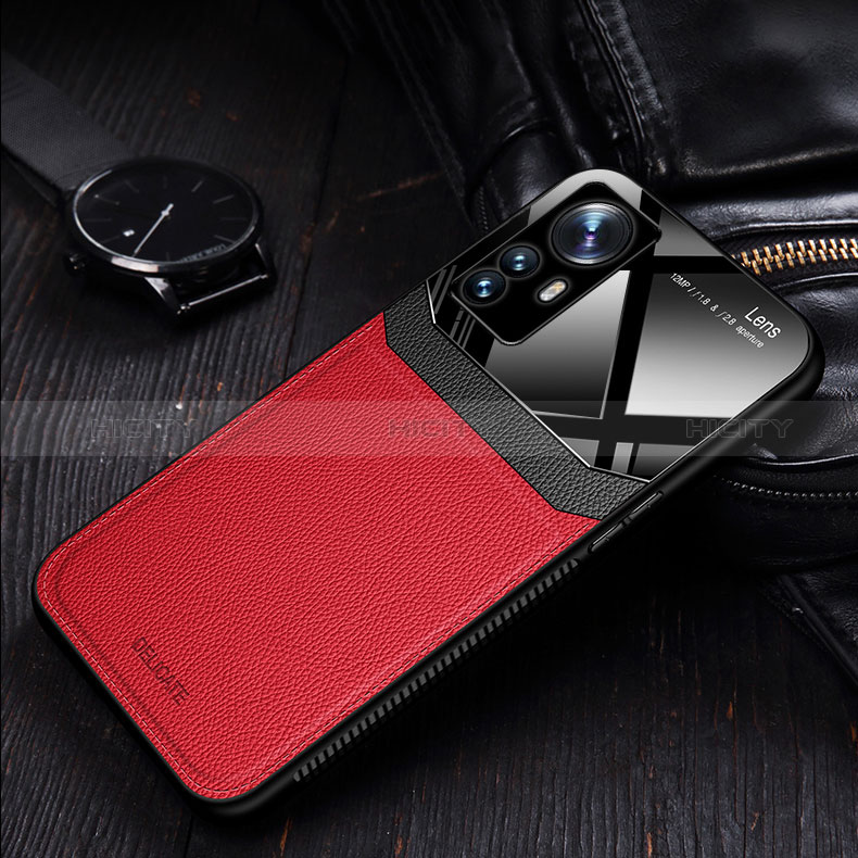 Custodia Silicone Morbida In Pelle Cover con Magnetico FL2 per Xiaomi Mi 12T 5G