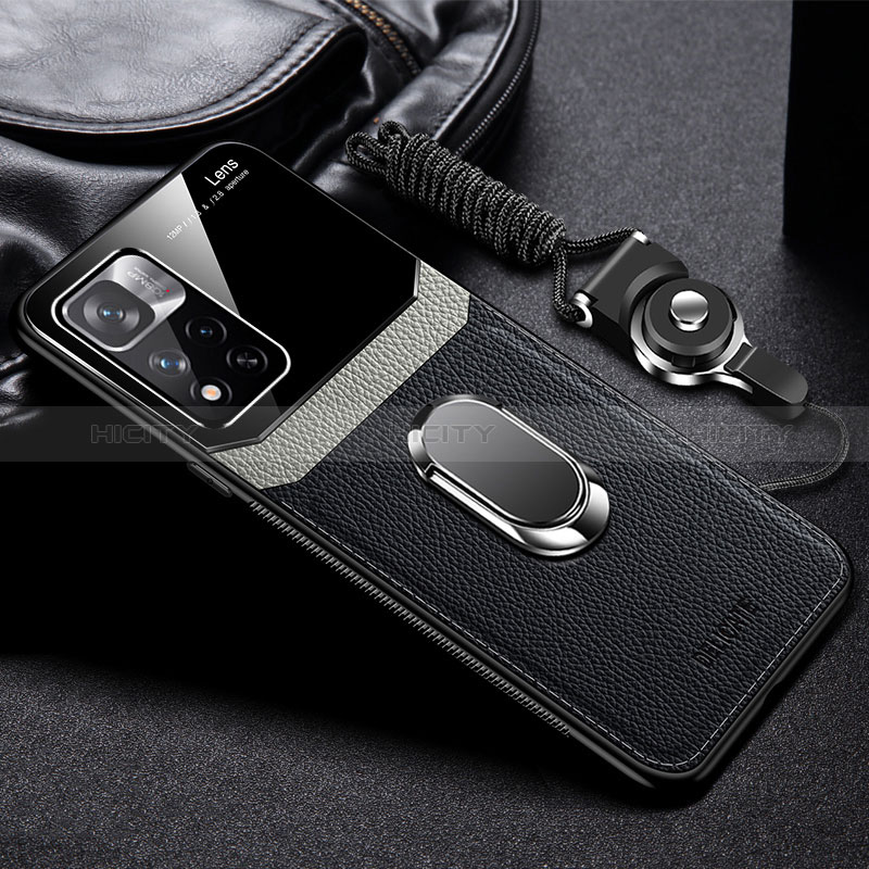 Custodia Silicone Morbida In Pelle Cover con Magnetico FL2 per Xiaomi Poco X4 NFC