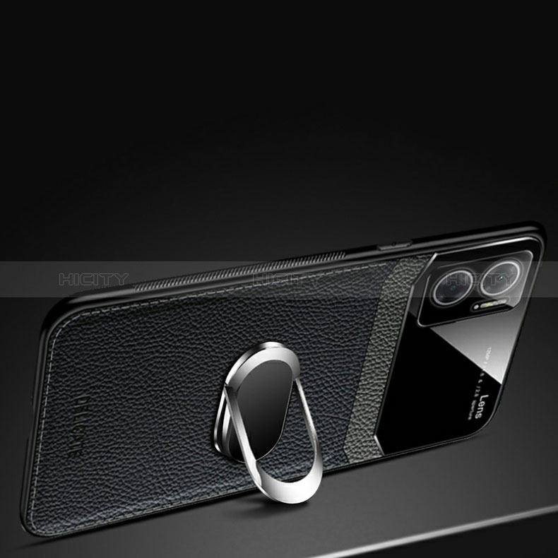 Custodia Silicone Morbida In Pelle Cover con Magnetico FL2 per Xiaomi Redmi Note 11E 5G