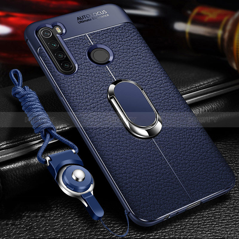 Custodia Silicone Morbida In Pelle Cover con Magnetico K01 per Xiaomi Redmi Note 8 (2021)