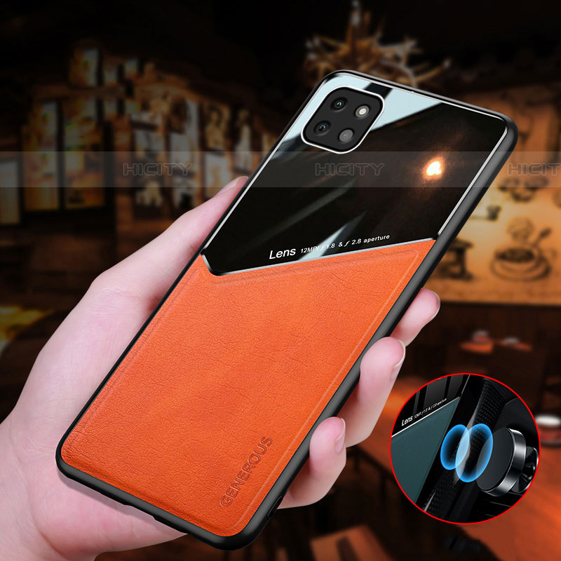 Custodia Silicone Morbida In Pelle Cover con Magnetico per Samsung Galaxy F42 5G