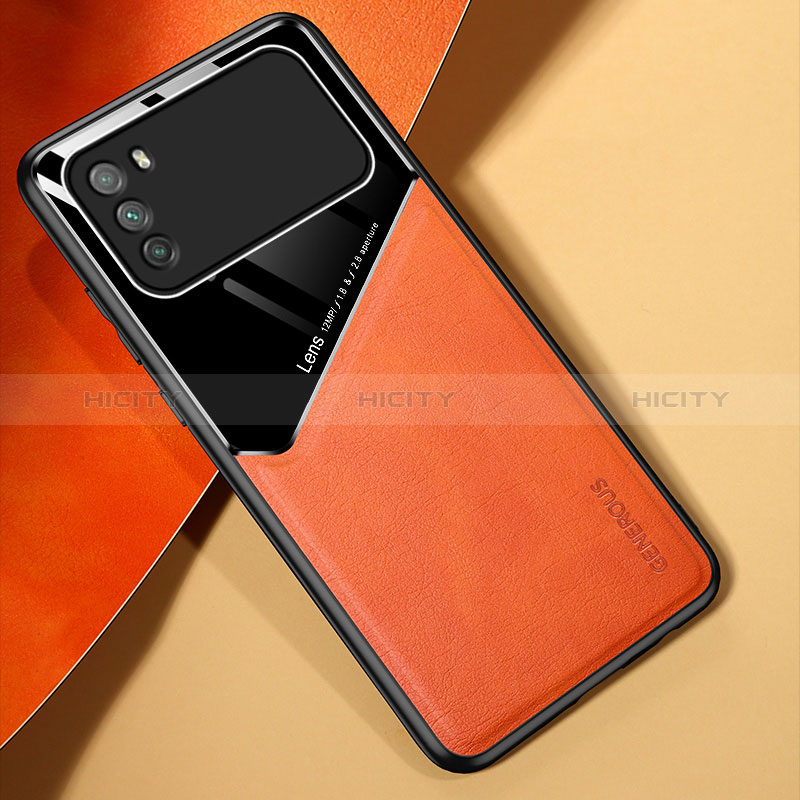 Custodia Silicone Morbida In Pelle Cover con Magnetico per Xiaomi Poco M3