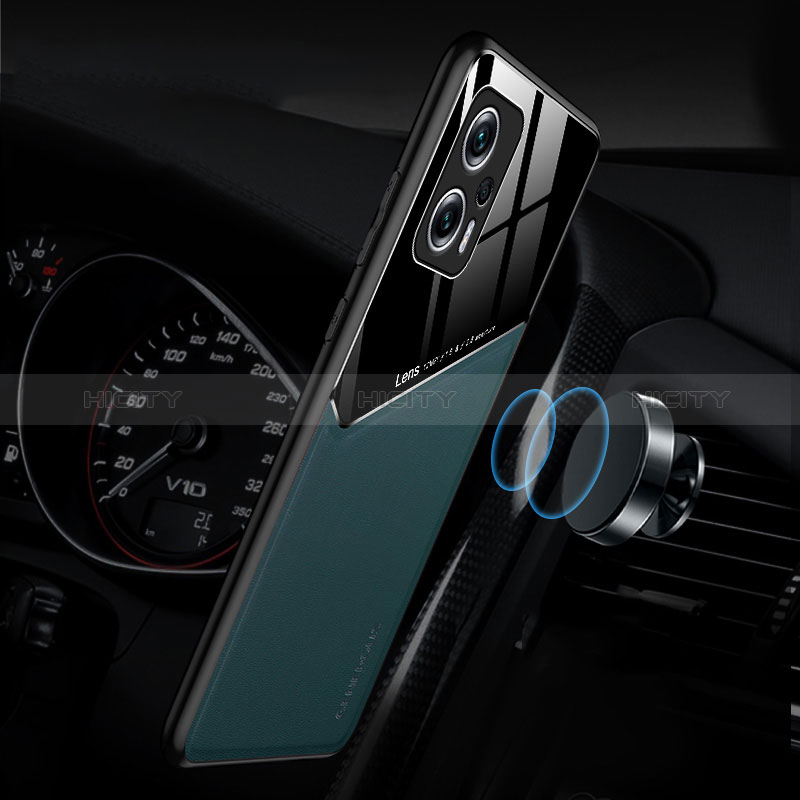 Custodia Silicone Morbida In Pelle Cover con Magnetico per Xiaomi Redmi Note 11T Pro+ Plus 5G