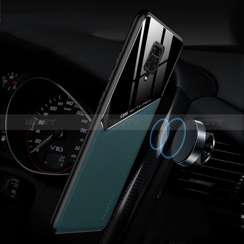 Custodia Silicone Morbida In Pelle Cover con Magnetico per Xiaomi Redmi Note 9 Pro Max