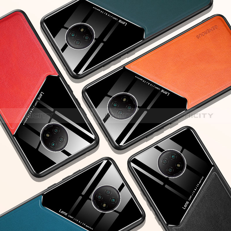 Custodia Silicone Morbida In Pelle Cover con Magnetico per Xiaomi Redmi Note 9T 5G