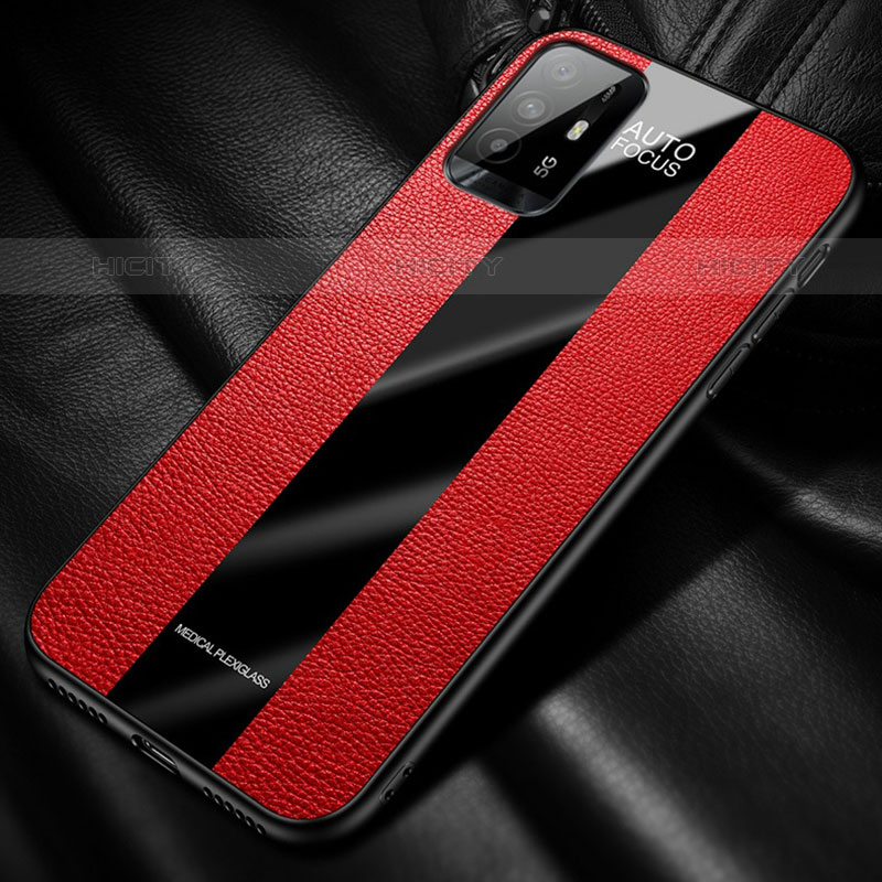 Custodia Silicone Morbida In Pelle Cover con Magnetico S01 per Oppo F19 Pro+ Plus 5G