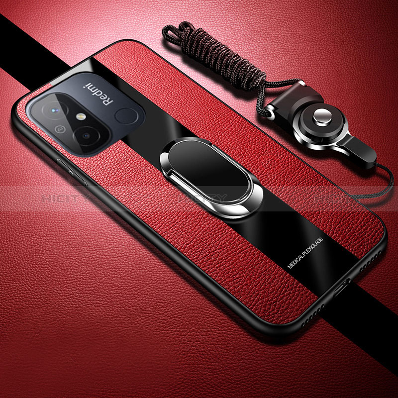 Custodia Silicone Morbida In Pelle Cover con Magnetico S01 per Xiaomi Redmi 11A 4G