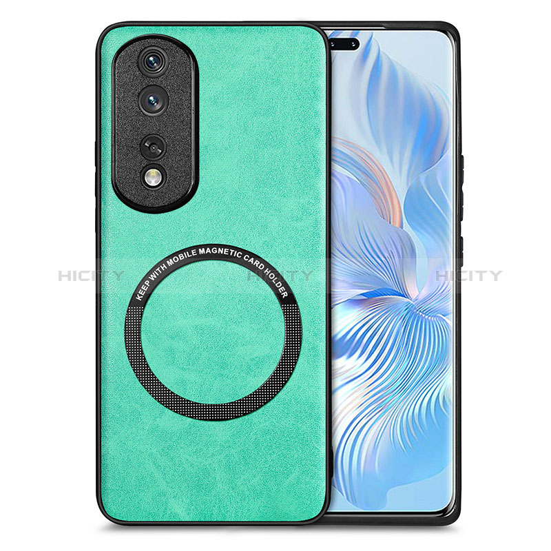 Custodia Silicone Morbida In Pelle Cover con Magnetico S02D per Huawei Honor 80 Pro 5G