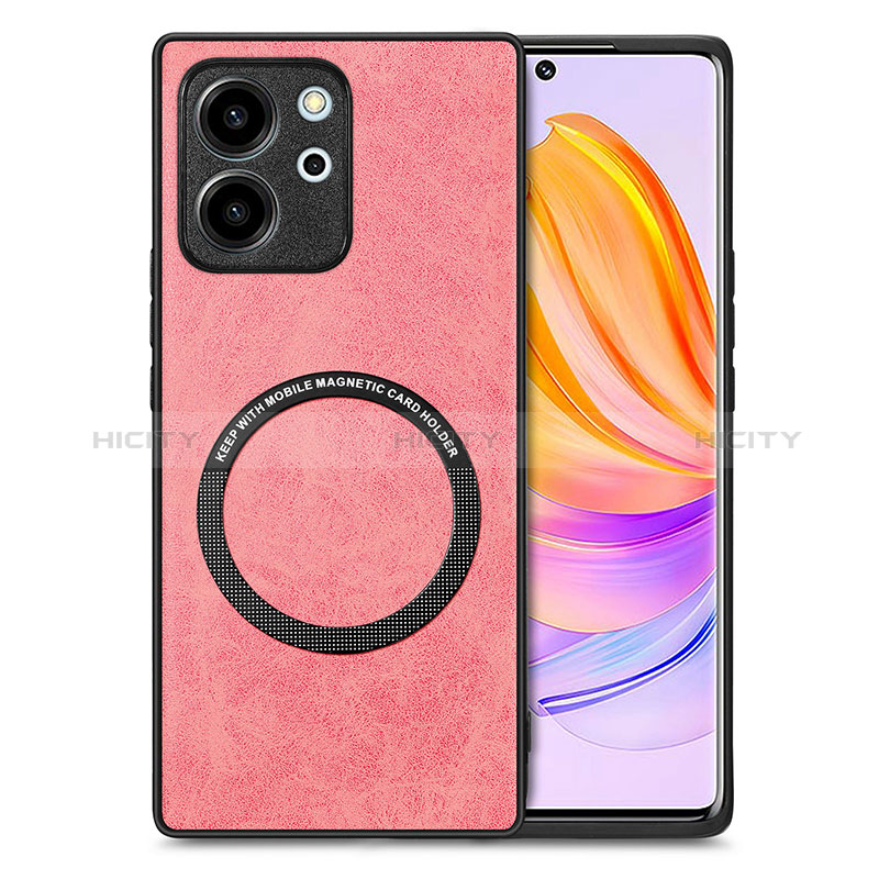 Custodia Silicone Morbida In Pelle Cover con Magnetico S02D per Huawei Honor 80 SE 5G