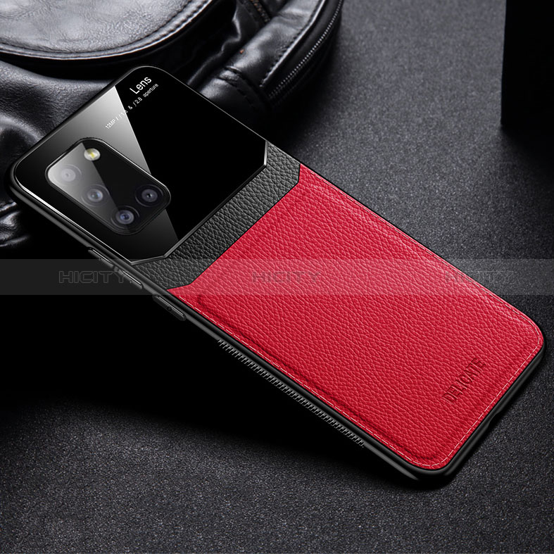 Custodia Silicone Morbida In Pelle Cover FL1 per Samsung Galaxy A31 Rosso